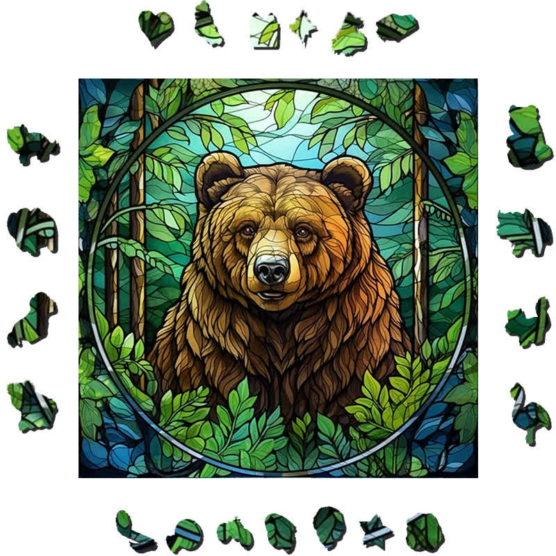 Brown Bear - Wooden Jigsaw Puzzle - image 1