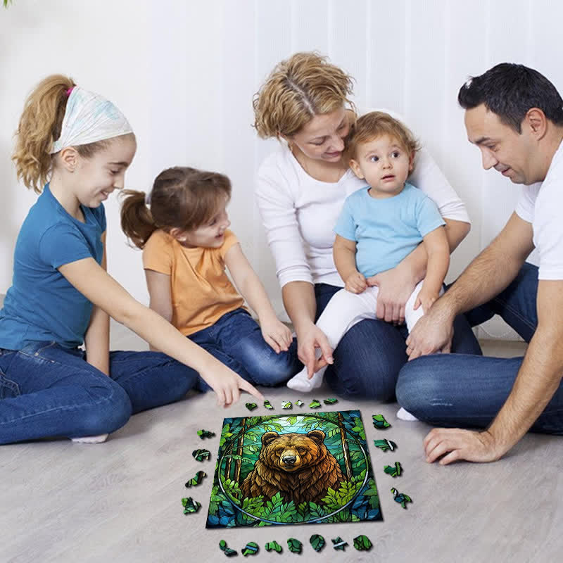 Brown Bear - Wooden Jigsaw Puzzle - image 3