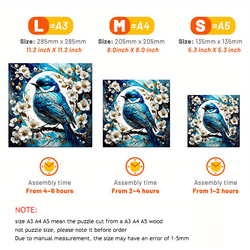 Fantasy Spring Bird - Wooden Jigsaw Puzzle - image 4