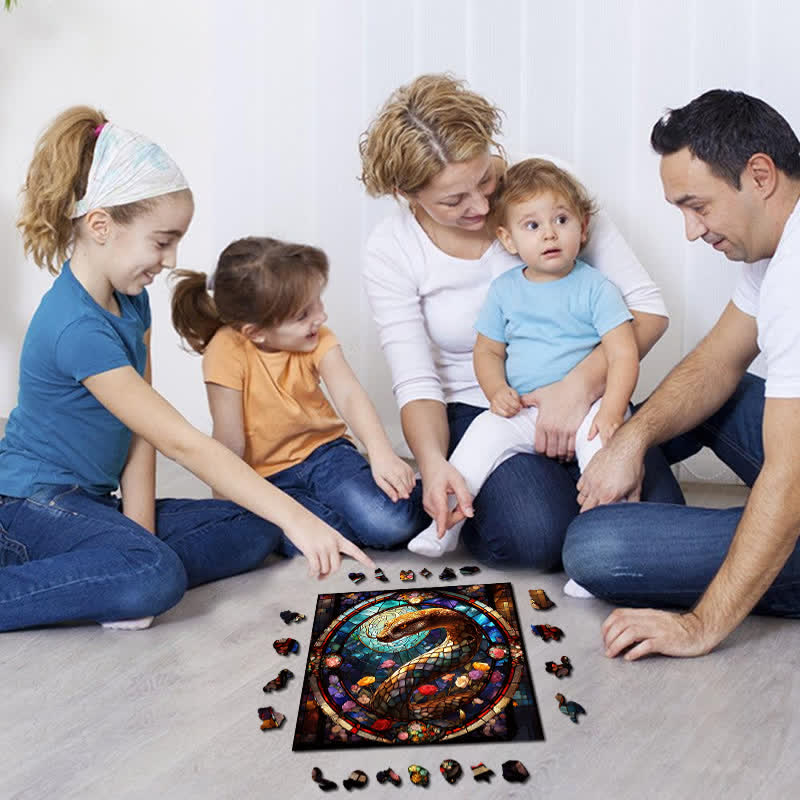 Garden Snake - Wooden Jigsaw Puzzle - image 4