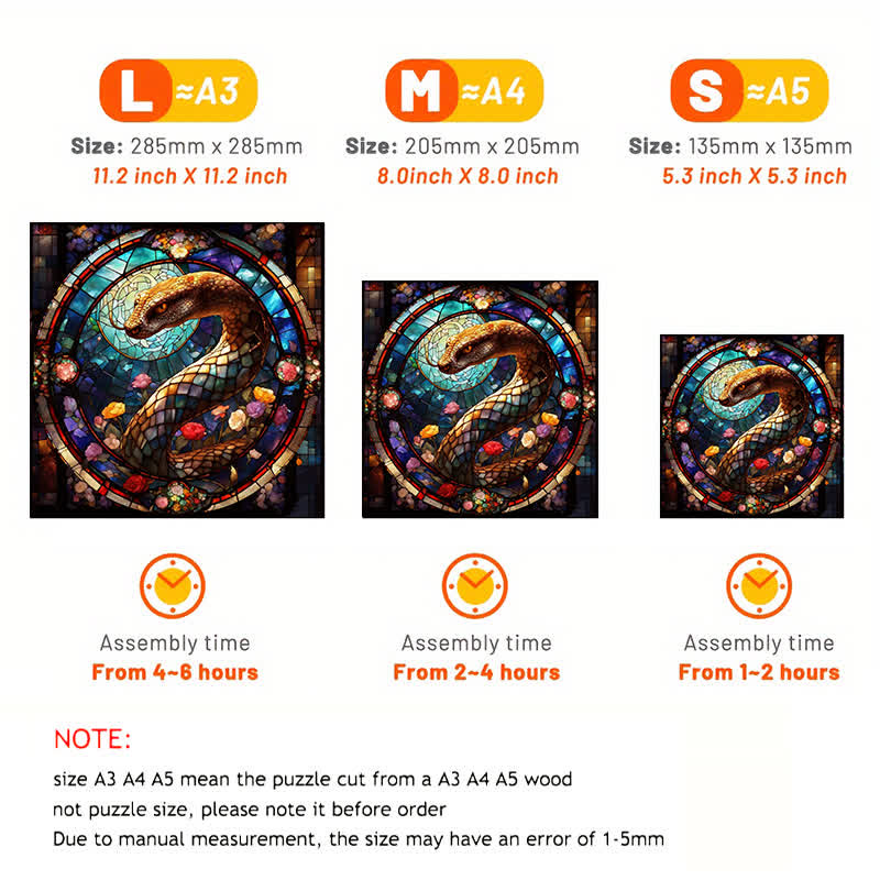 Garden Snake - Wooden Jigsaw Puzzle - image 3