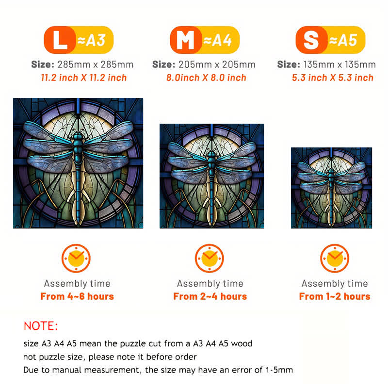 Blue Dragonfly - Wooden Jigsaw Puzzle - image 3