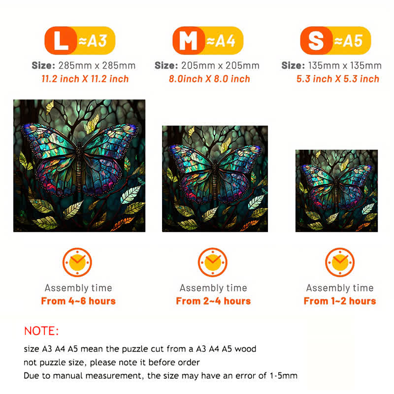 Brilliant butterfly - Wooden Jigsaw Puzzle - image 4