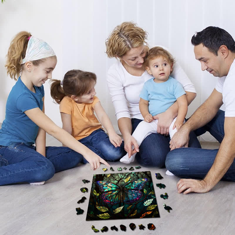 Brilliant butterfly - Wooden Jigsaw Puzzle - image 2