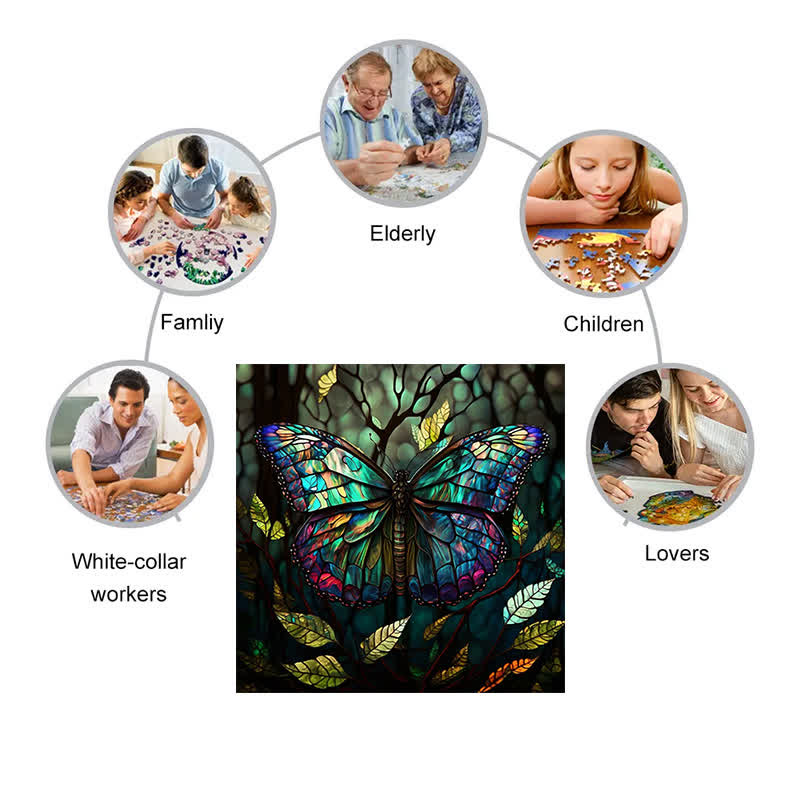 Brilliant butterfly - Wooden Jigsaw Puzzle - image 6