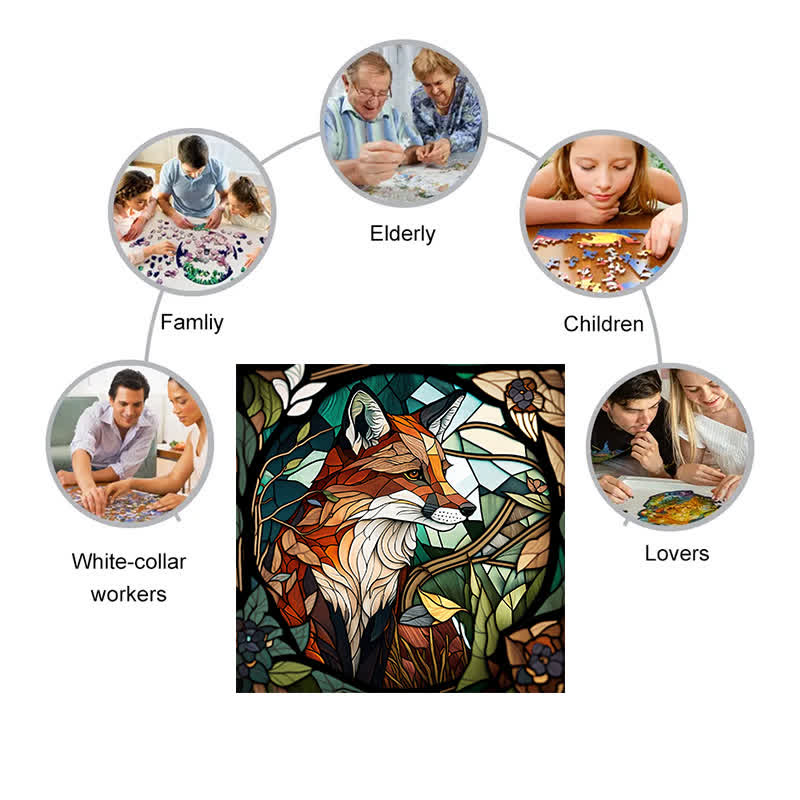 Lonely Fox - Wooden Jigsaw Puzzle - image 2