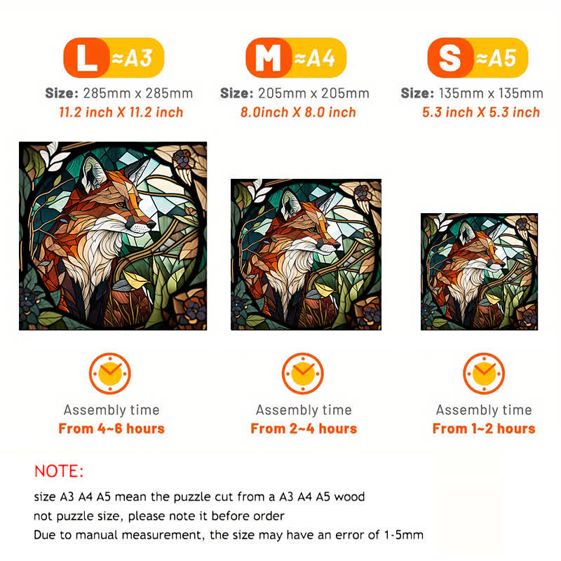 Lonely Fox - Wooden Jigsaw Puzzle - image 4