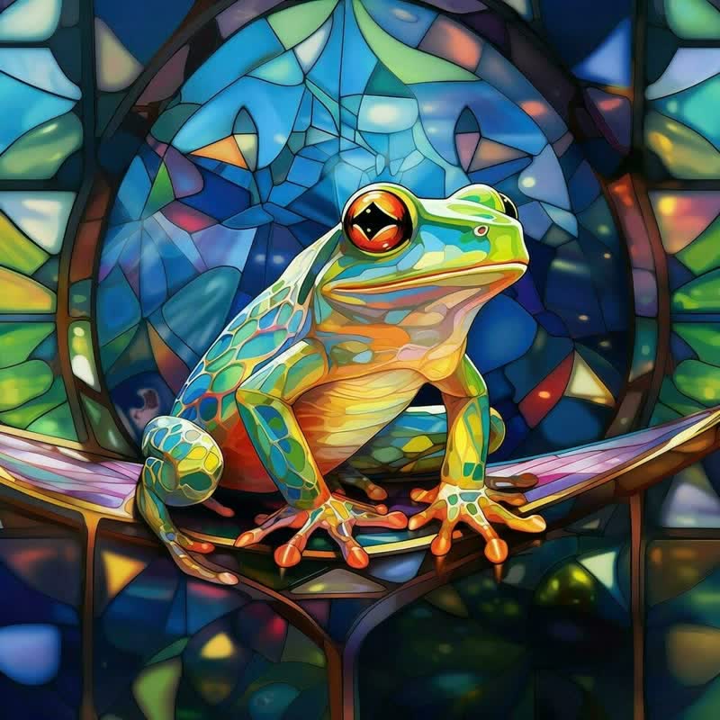 Colorful Tree Frog - Wooden Jigsaw Puzzle - A3 - Wooden Gift Packaging - image 0