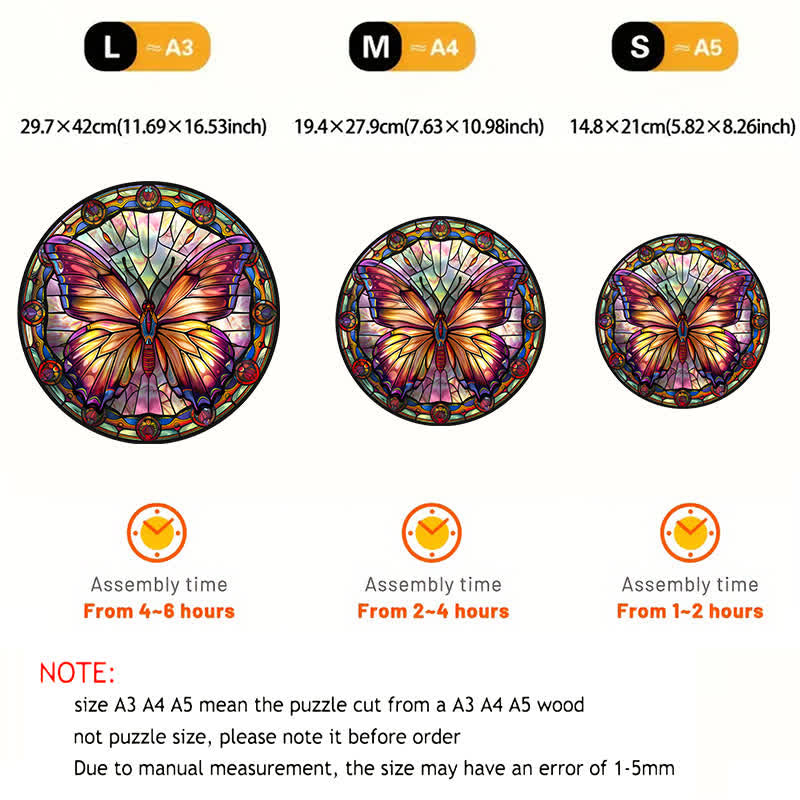 Vibrate Butterfly -3 Wooden Jigsaw Puzzle - image 3