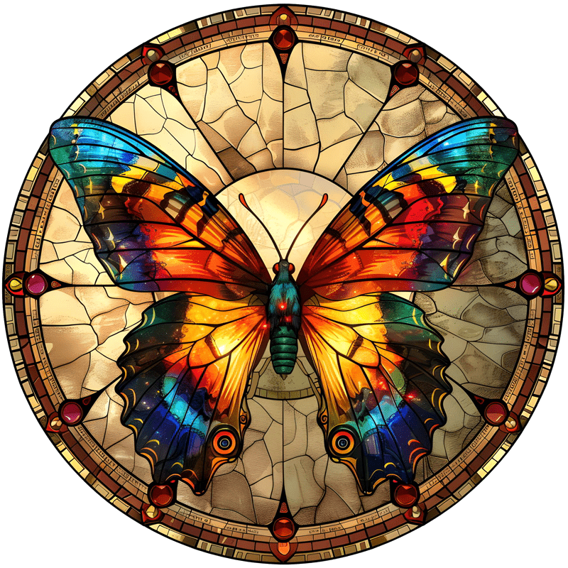 Vibrate Butterfly -4 Wooden Jigsaw Puzzle - A3 - Wooden Gift Packaging - image 0