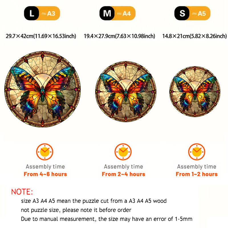 Vibrate Butterfly -4 Wooden Jigsaw Puzzle - image 3