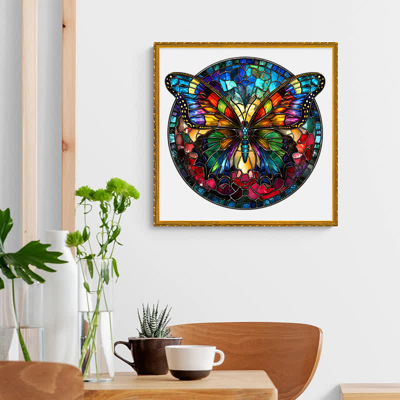 Vibrate Butterfly -6 Wooden Jigsaw Puzzle - image 5