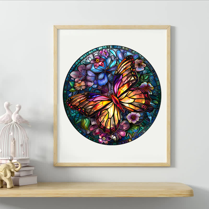 Vibrate Butterfly -9 Wooden Jigsaw Puzzle - image 5