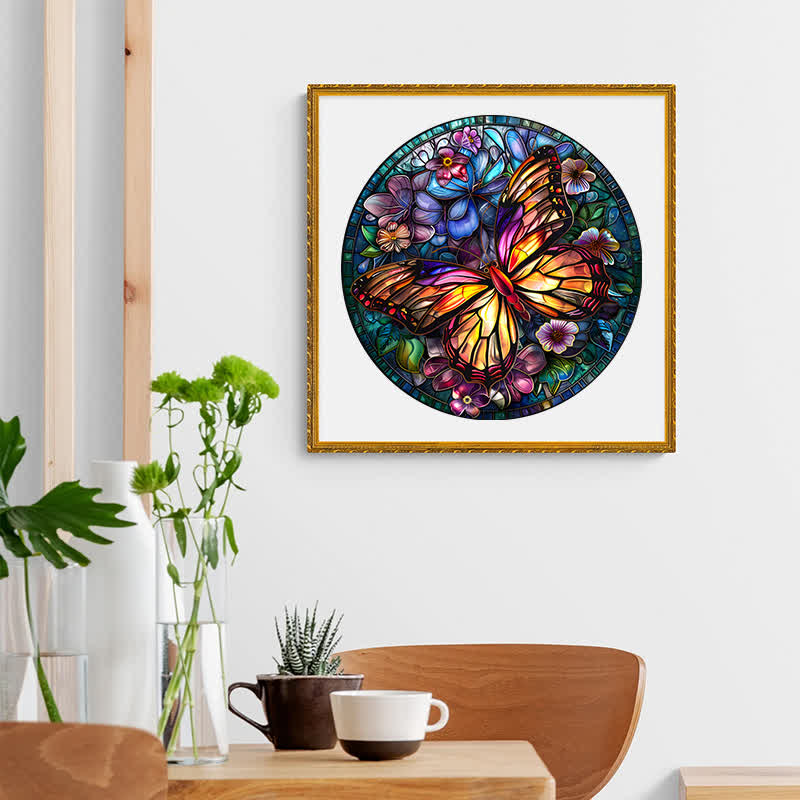 Vibrate Butterfly -9 Wooden Jigsaw Puzzle - image 6