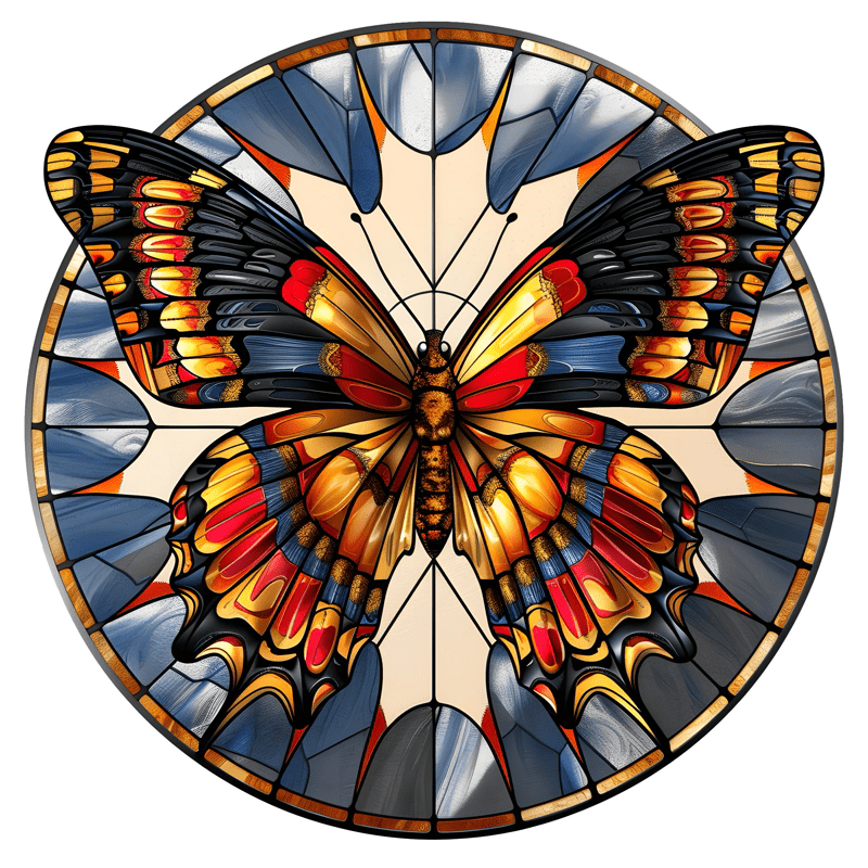 Vibrate Butterfly -10 Wooden Jigsaw Puzzle - A3 - Wooden Gift Packaging - image 0