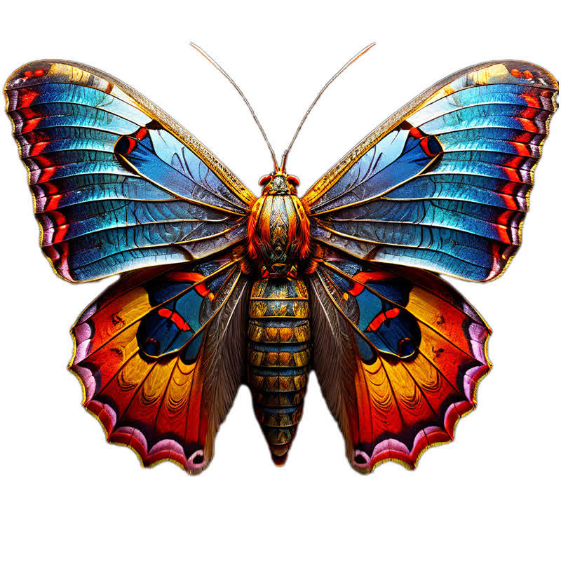 Vibrate Butterfly -11 Wooden Jigsaw Puzzle - A3 - Wooden Gift Packaging - image 0