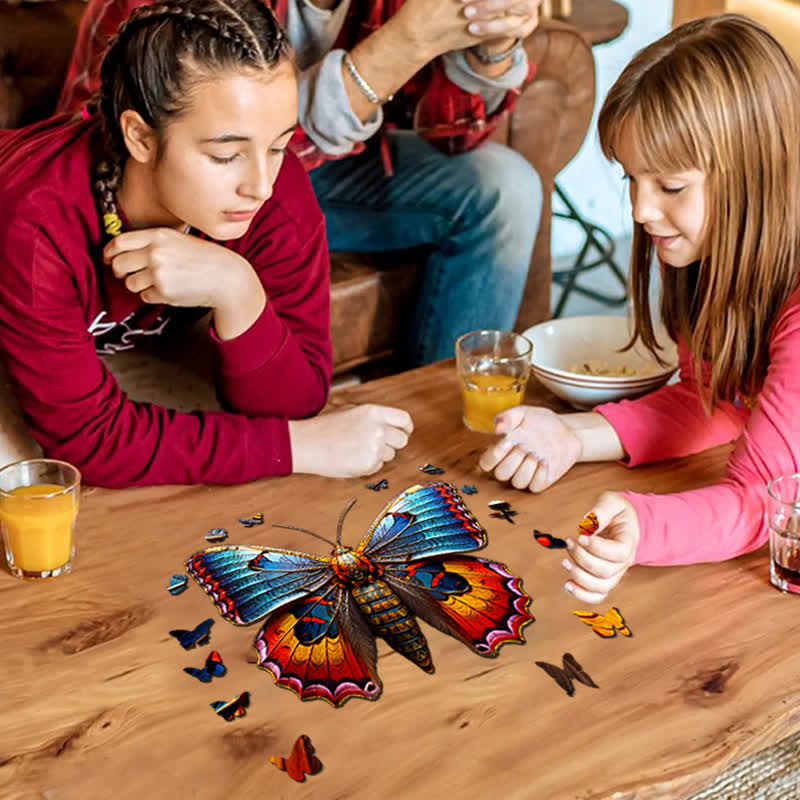 Vibrate Butterfly -11 Wooden Jigsaw Puzzle - image 3