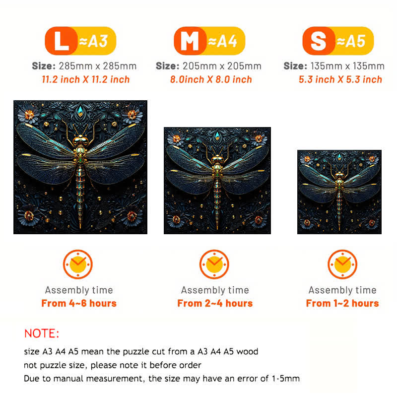 Beautiful Dragonfly - Wooden Jigsaw Puzzle - image 3