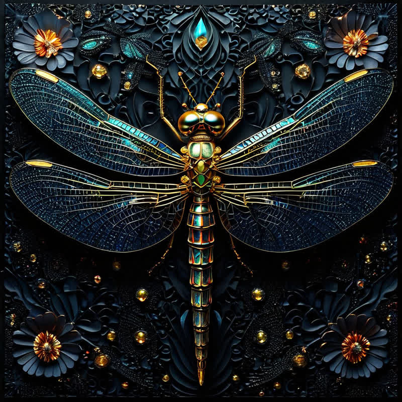 Beautiful Dragonfly - Wooden Jigsaw Puzzle - A3 - Wooden Gift Packaging - image 0