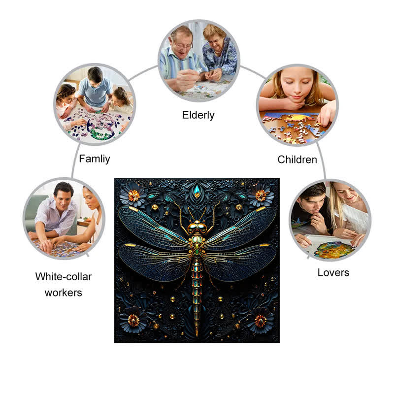 Beautiful Dragonfly - Wooden Jigsaw Puzzle - image 4