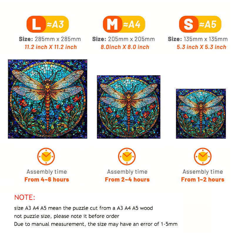 Garden Dragonfly - Wooden Jigsaw Puzzle - image 3