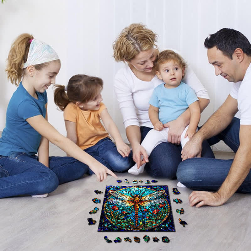 Garden Dragonfly - Wooden Jigsaw Puzzle - image 2