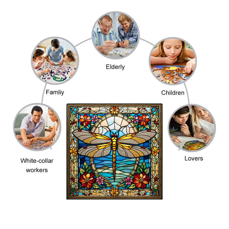 Garden Dragonfly -2 Wooden Jigsaw Puzzle - image 4