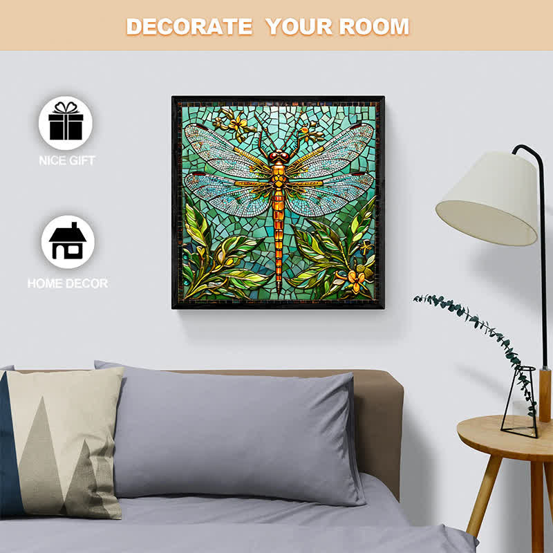 Green Dragonfly - Wooden Jigsaw Puzzle - image 5