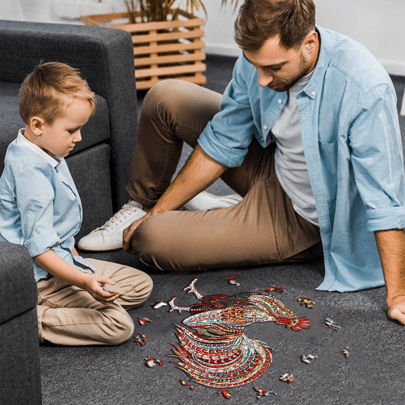 Strong Rooster  - Wooden Jigsaw Puzzle - image 2