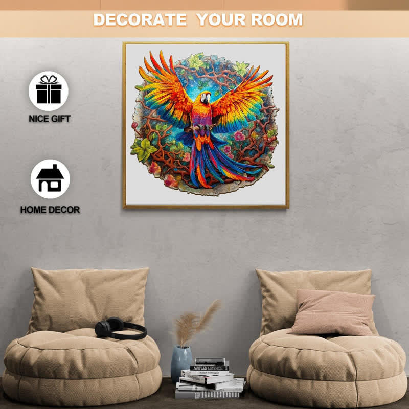 Curious Parrot - Wooden Jigsaw Puzzle - image 3