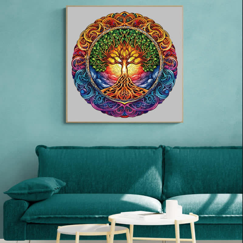 Mandala Tree of Life - Wooden Jigsaw Puzzle - image 5