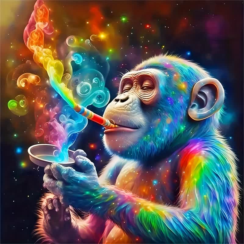 Shades Of Magic | Monkey - Wooden Jigsaw Puzzle - A3  - Wooden Gift Packaging - image 0