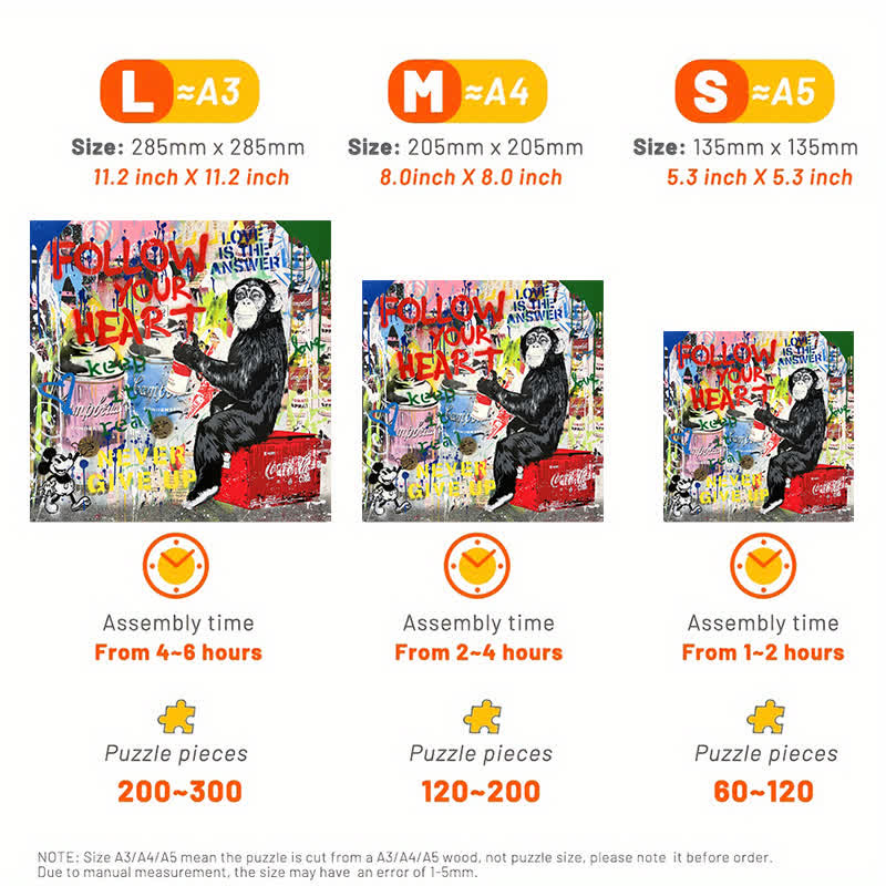 Follow your heart - Wooden Jigsaw Puzzle - image 2