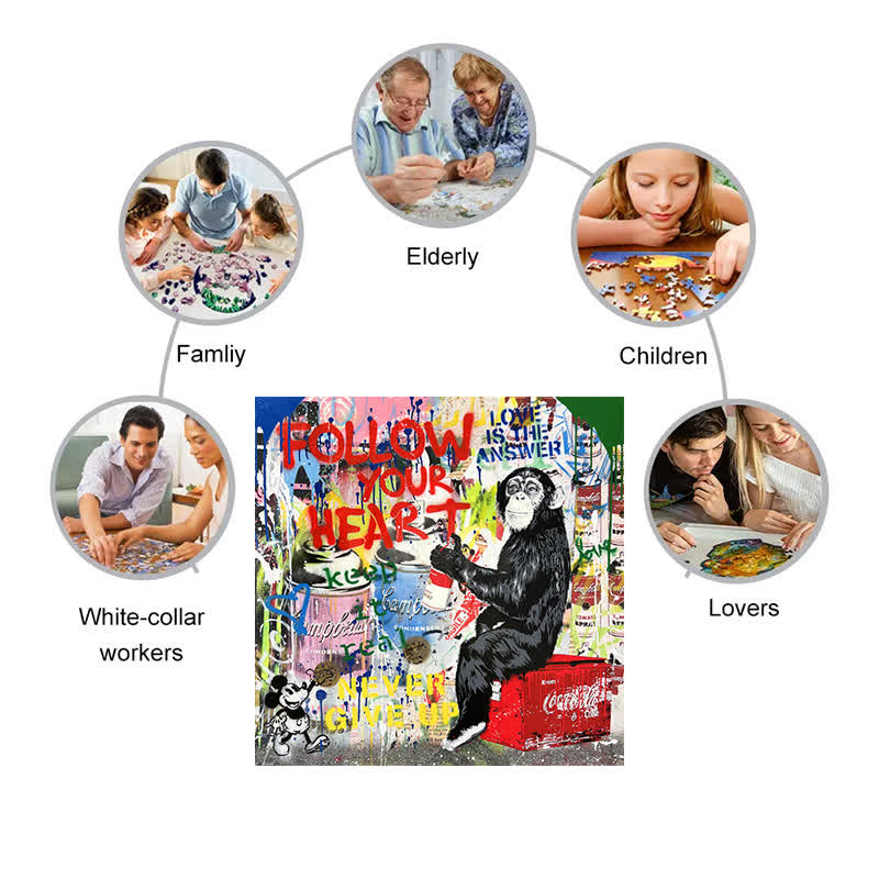 Follow your heart - Wooden Jigsaw Puzzle - image 3