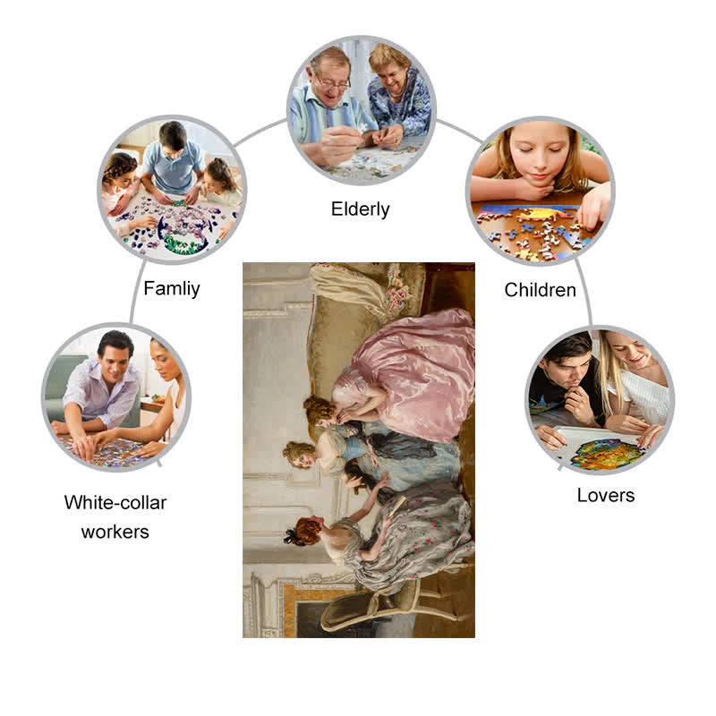 A Day's Gossip - Wooden Jigsaw Puzzle - image 2