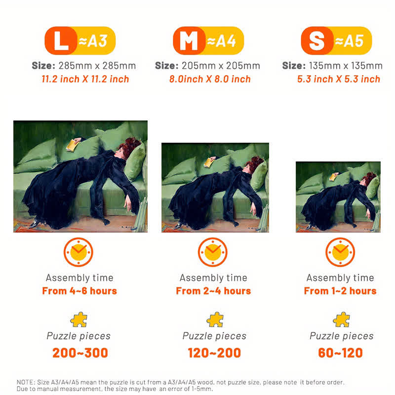 Decadent Young Woman After the Dance - Wooden Jigsaw Puzzle - image 2