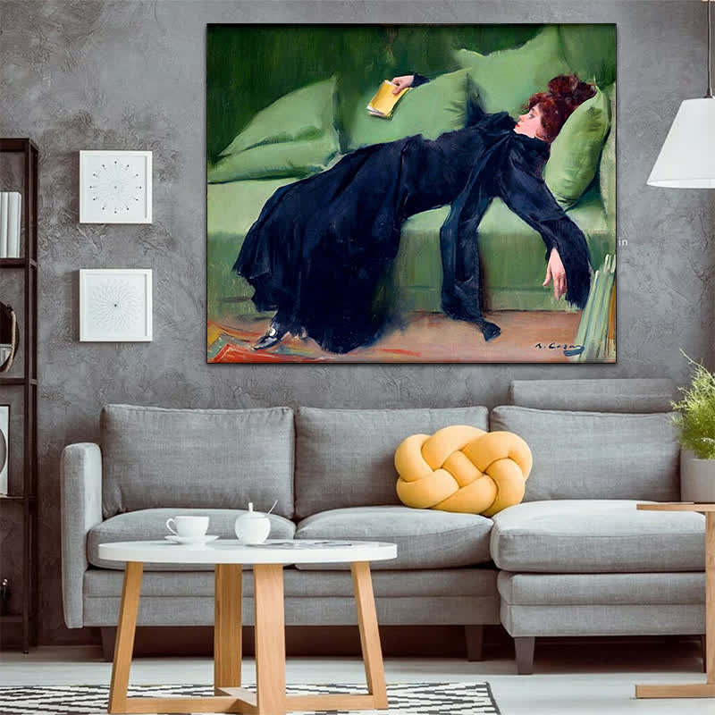 Decadent Young Woman After the Dance - Wooden Jigsaw Puzzle - image 4