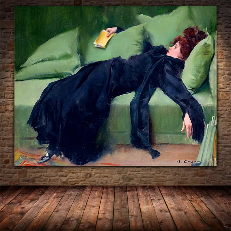Decadent Young Woman After the Dance - Wooden Jigsaw Puzzle - image 5
