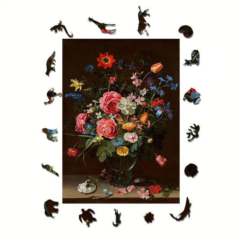 Vase of Flowers - Wooden Jigsaw Puzzle - image 1