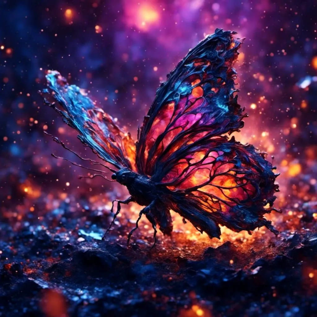 Butterfly on Fire - Wooden Jigsaw Puzzle - A3  - image 0
