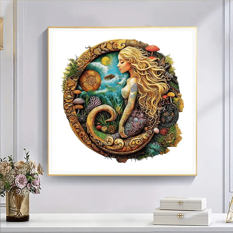 Mermaid's Secret Garden - Wooden Jigsaw Puzzle - image 2