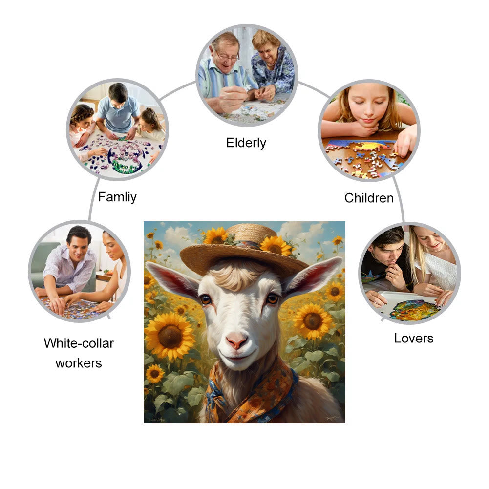 Vincent Van Goat - Wooden Jigsaw Puzzle - image 2