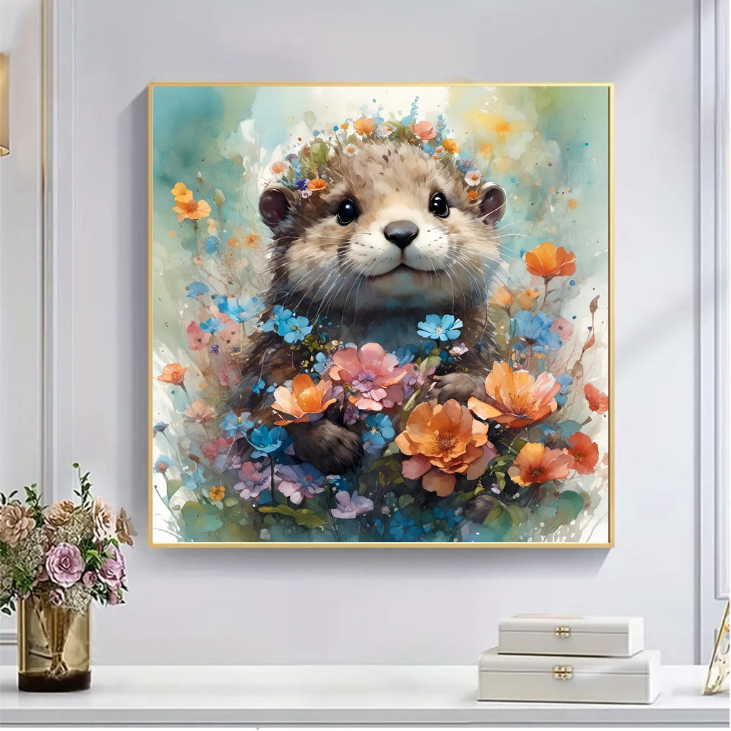 Surge Watercolor Otter - Wooden Jigsaw Puzzle - image 4