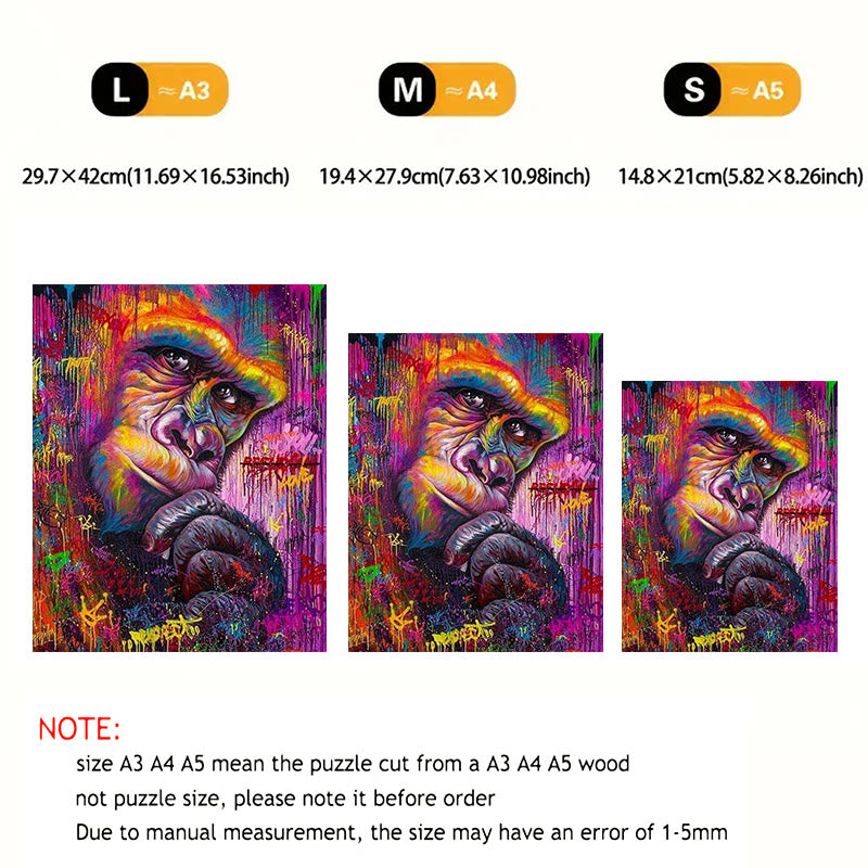 King Kong Colored - Wooden Jigsaw Puzzle - image 2