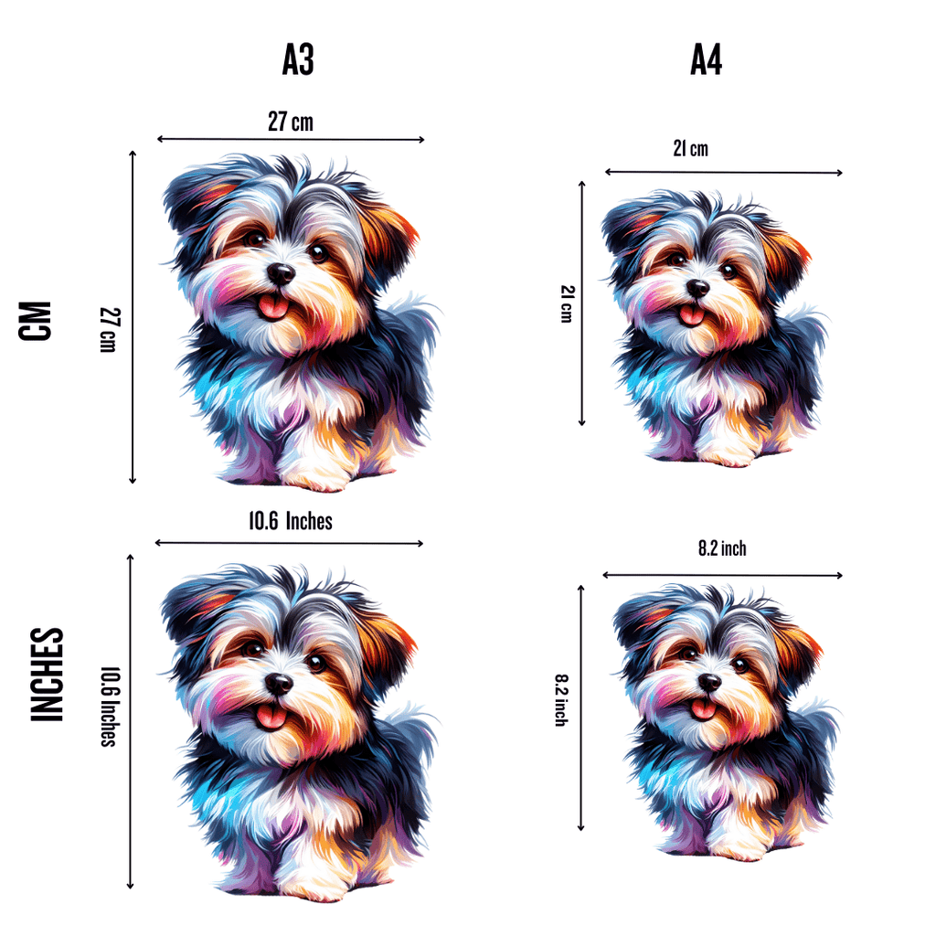 Morkie Dog - Wooden Jigsaw Puzzle - image 1