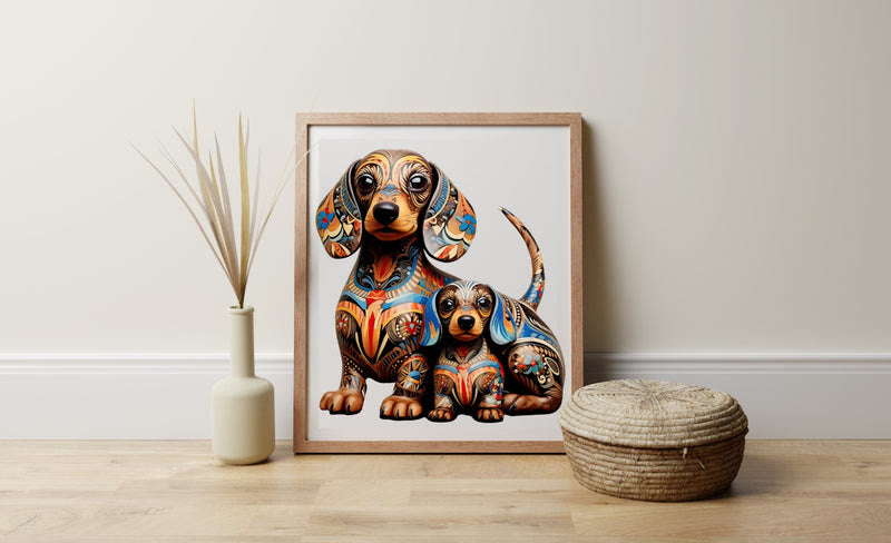 Dachshund Dog Family - Wooden Jigsaw Puzzle - image 3