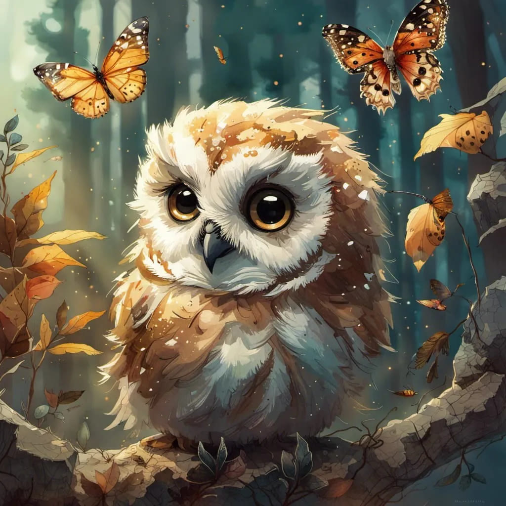 Fantasy Owl from Fairy Tales - Wooden Jigsaw Puzzle - A2 (500 PCS)  - Wooden Gift Packaging - image 0
