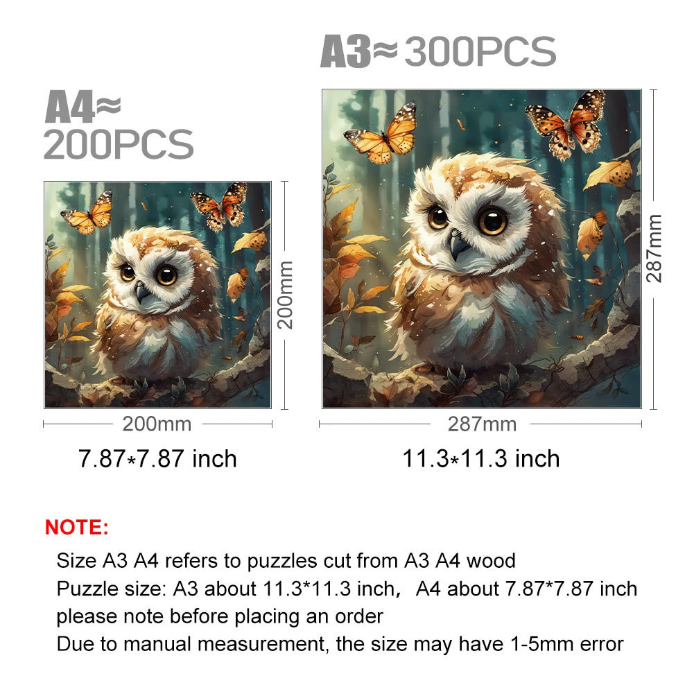 Fantasy Owl from Fairy Tales - Wooden Jigsaw Puzzle - image 3