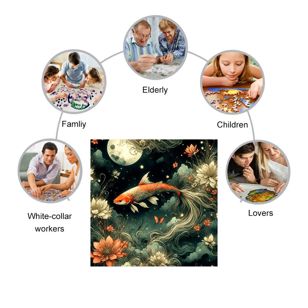 My Magical Koi - Wooden Jigsaw Puzzle - image 3
