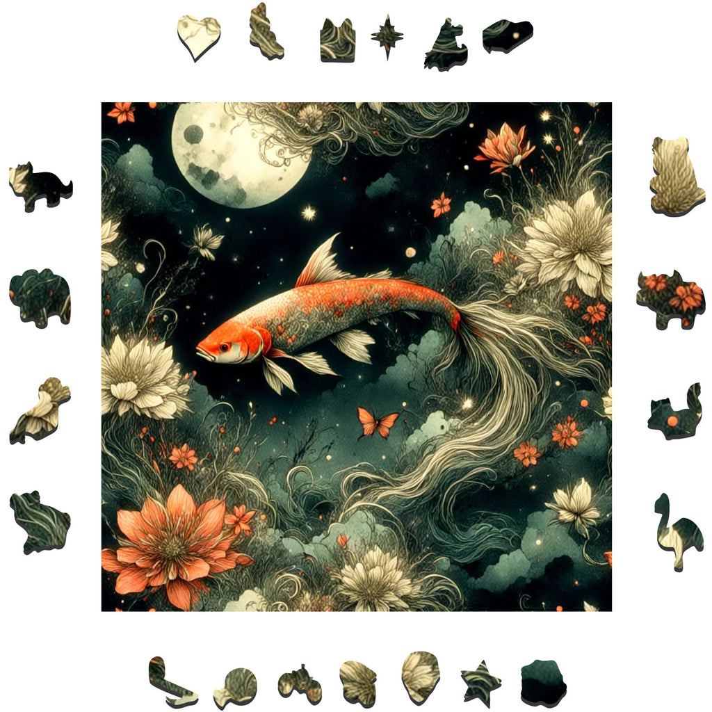 My Magical Koi - Wooden Jigsaw Puzzle - image 1